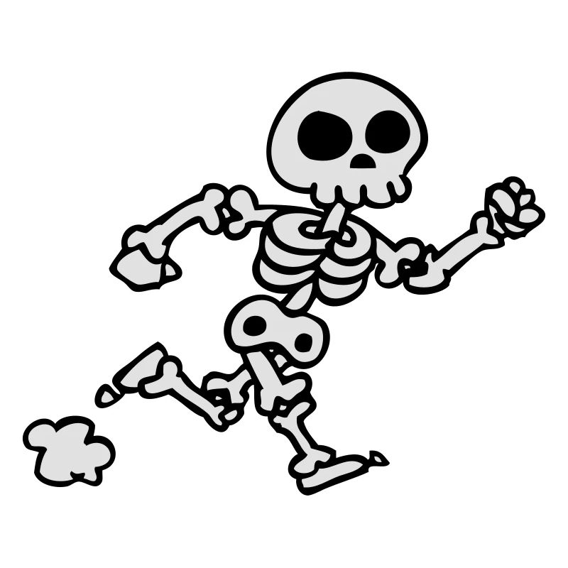 skeleton jogging
