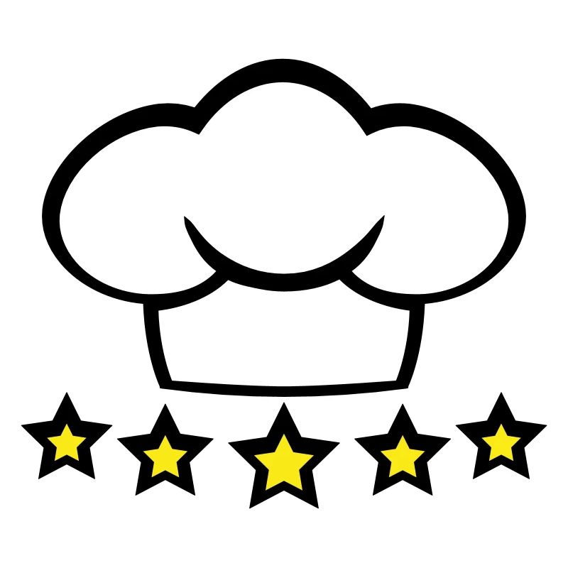 Chef Kitchen Chef's Hat 5 Star Master Cool