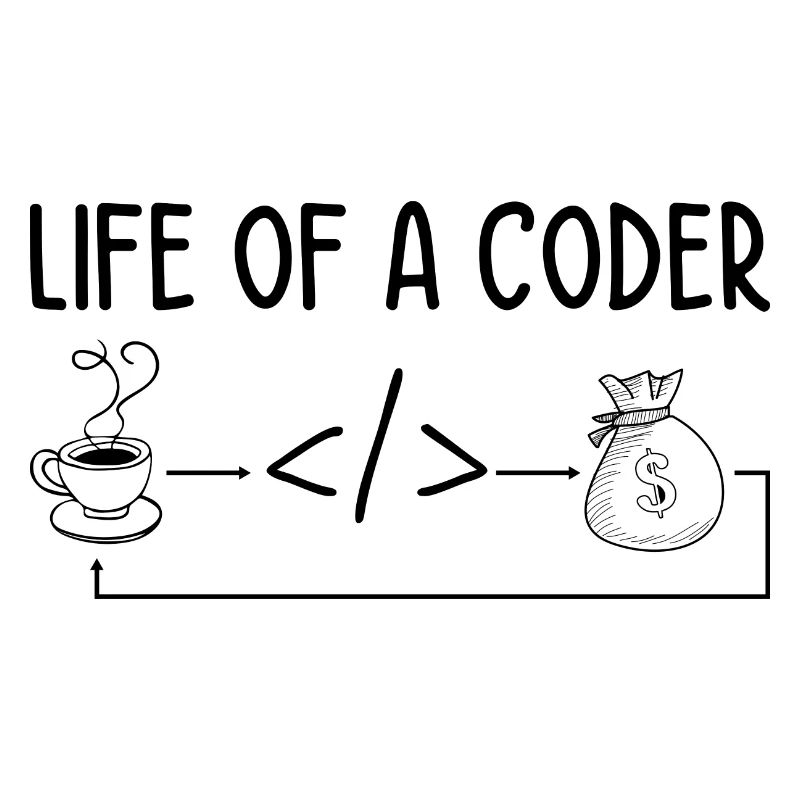 Life Of A Coder Software Developer Programmer Nerd