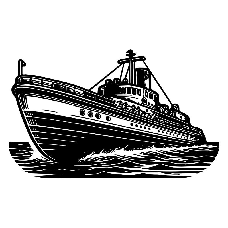 Schnittiges Hochseeschiff Kutter Schlepper