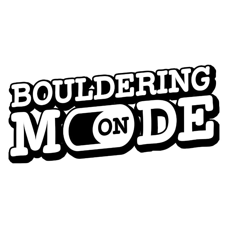 Bouldering Mode On Rock Climber Rock Boulder Mount