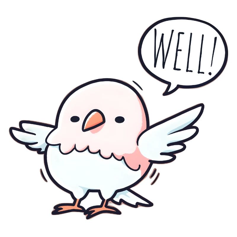 Der gelassene Vogel