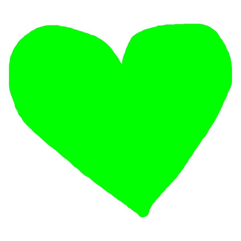 Coeur Vert Idée Cadeau Vert Clair Amour Vert Herbe