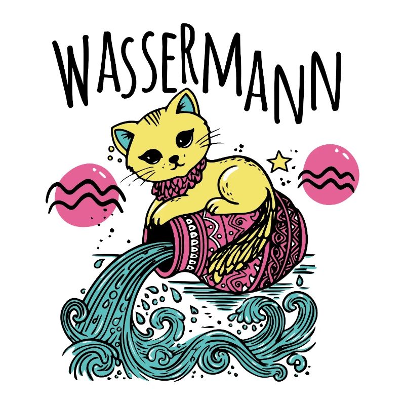 Sternzeichen Wassermann Katze - Sternbild