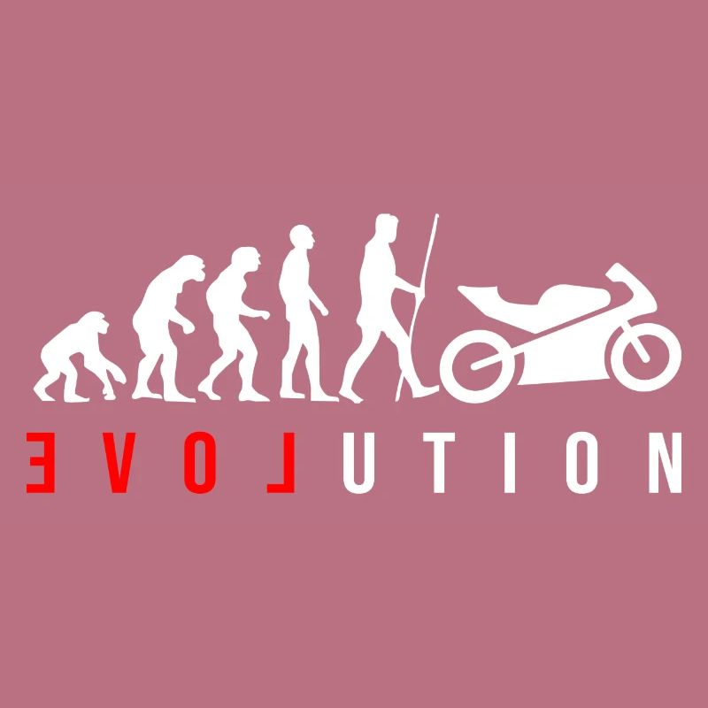 L’évolution de l’humanité est la moto
