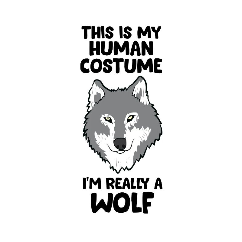 Wolf Liebhaber Geschenk Ich Bin Wirklich Ein Wolf