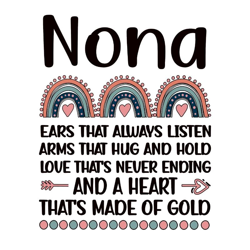 Nona Oma Muttertag Geschenk Nona Großmutter Süß