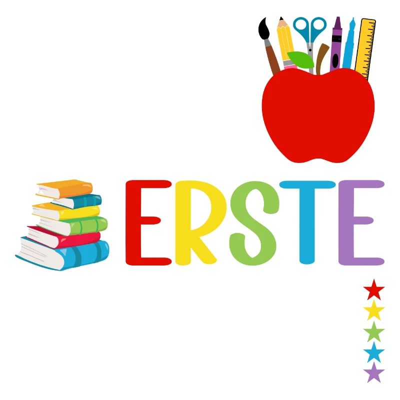 Schulkind 2024 Mädchen Regenbogen Einschulung 2024