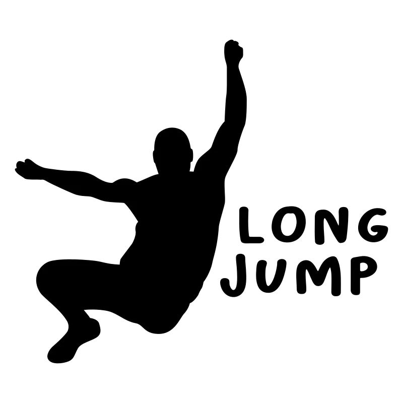 Cadeau de conception de saut en longueur