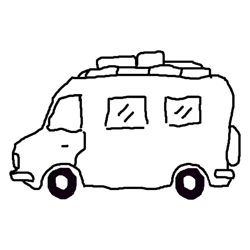 Motorhome Globetrotter Drawing