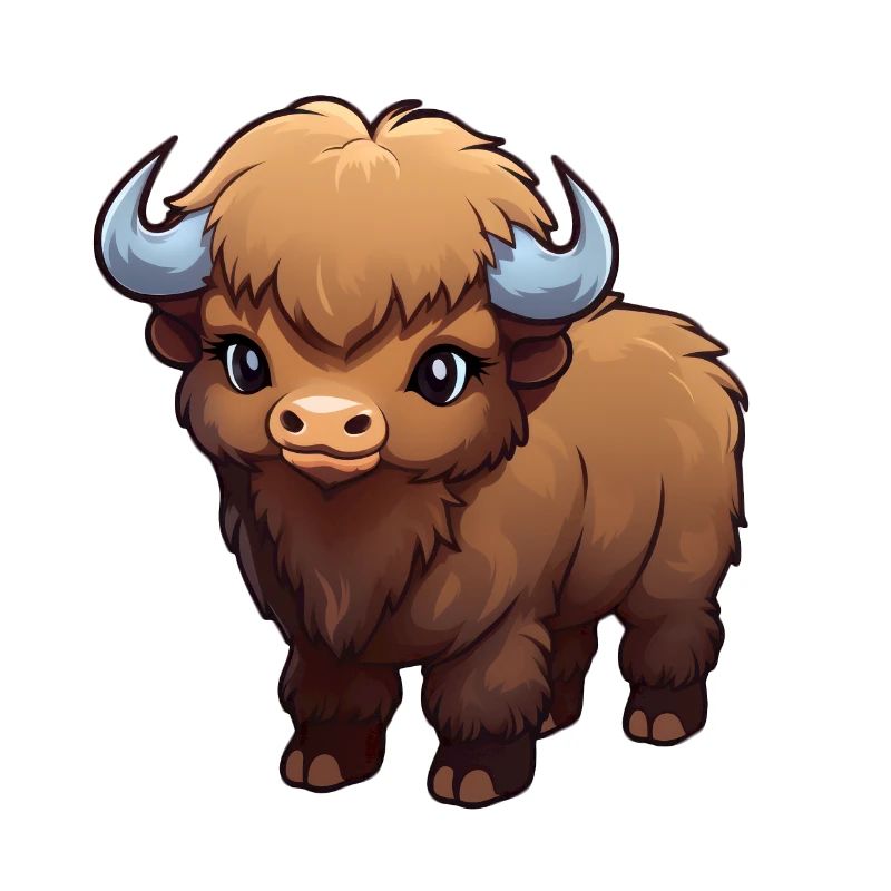 Bébé bison buffle