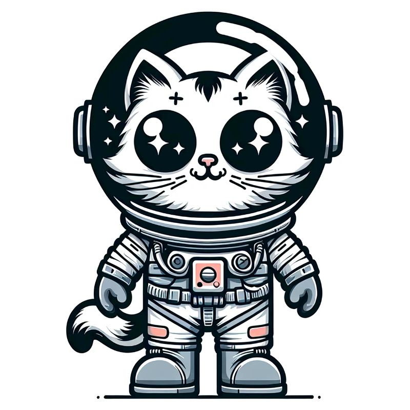 Chat Astronaute Mignon