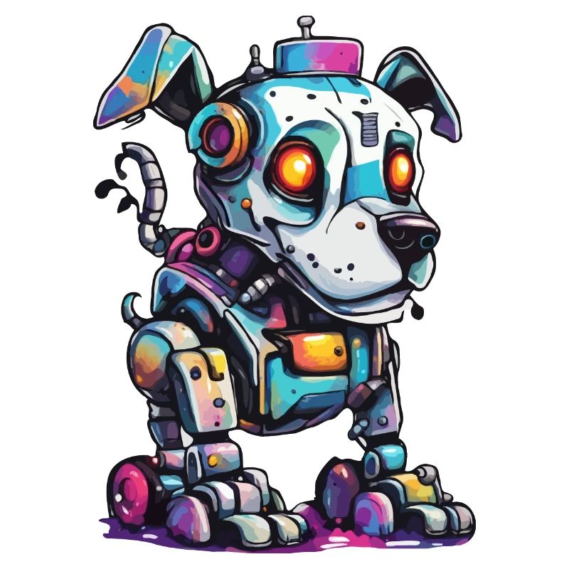 Roboter Tier / KI / Mechanisierte Tiere / Comic