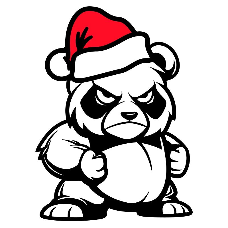 Bande dessinée de Noël Panda Bear
