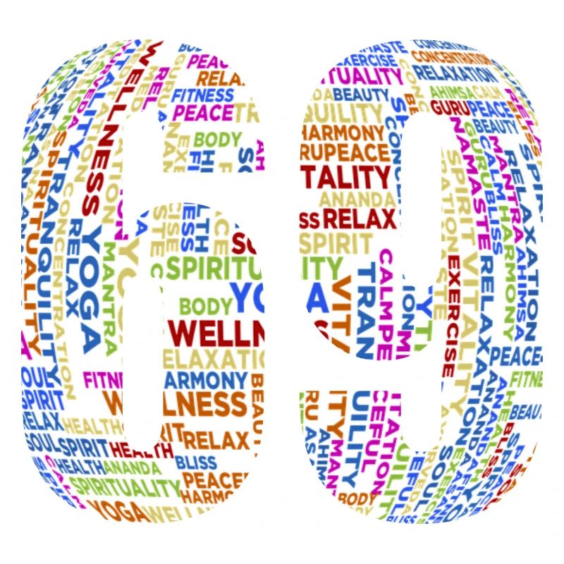 Text auf Englisch in bunt