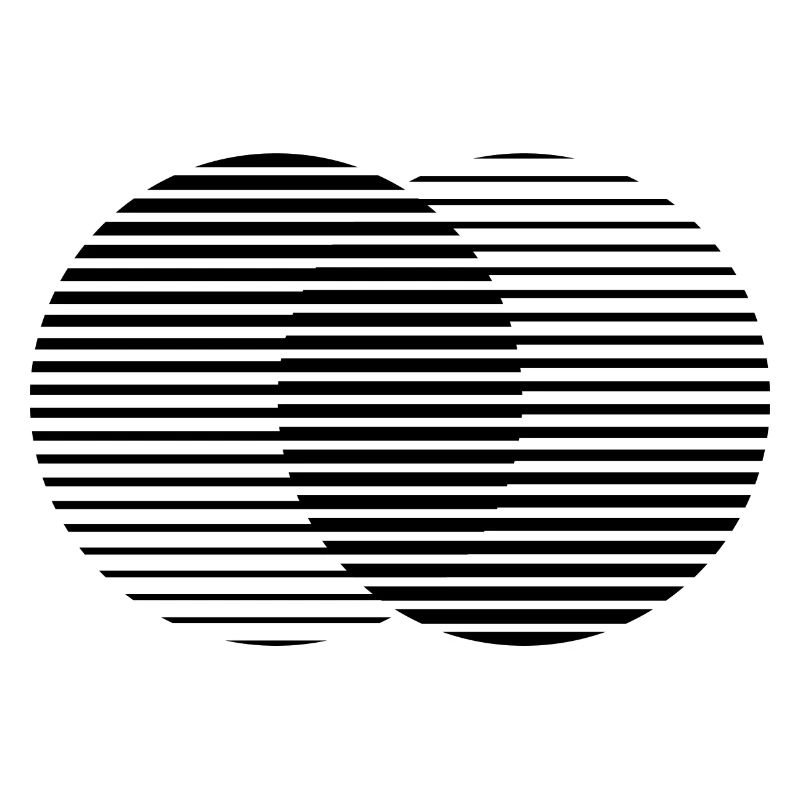 Two Circles / schwarz
