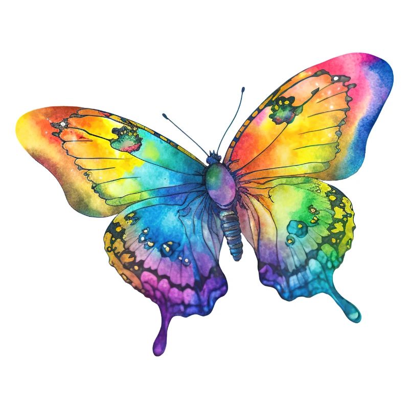 Schmetterling Regenbogenfarben