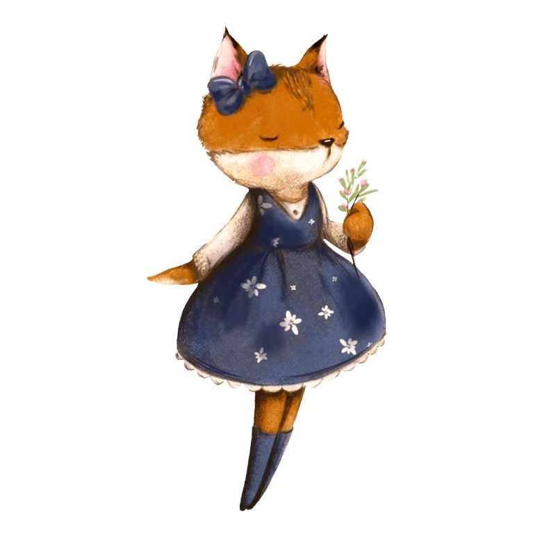 Fox in spring mood