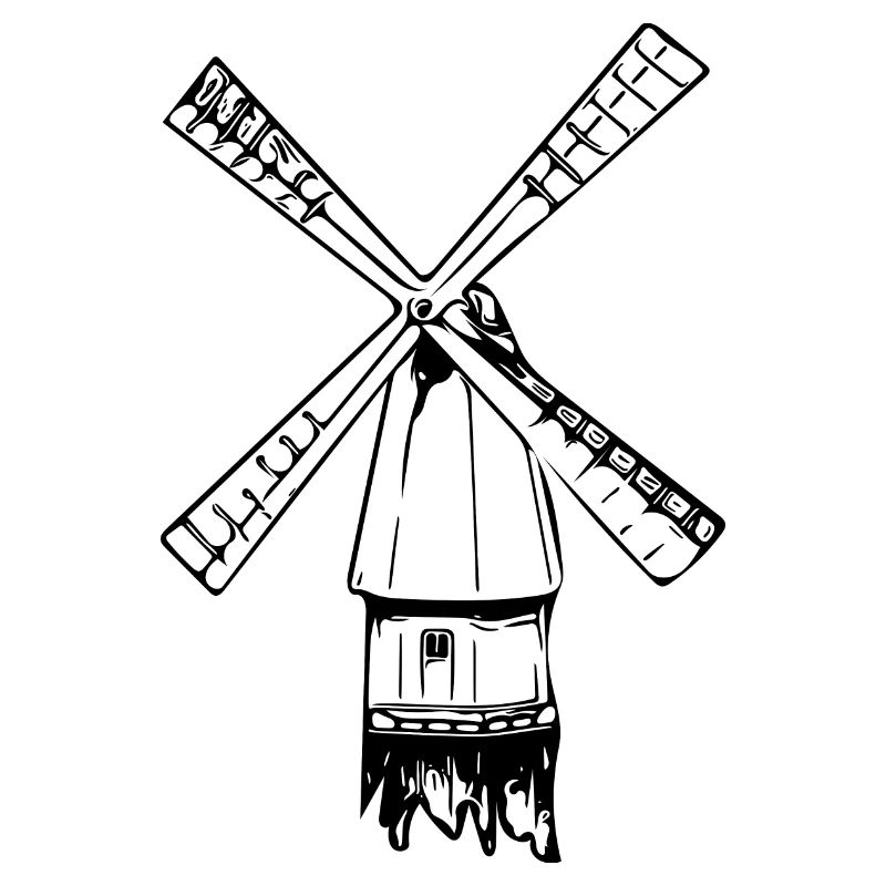 Vintage nostalgic windmill