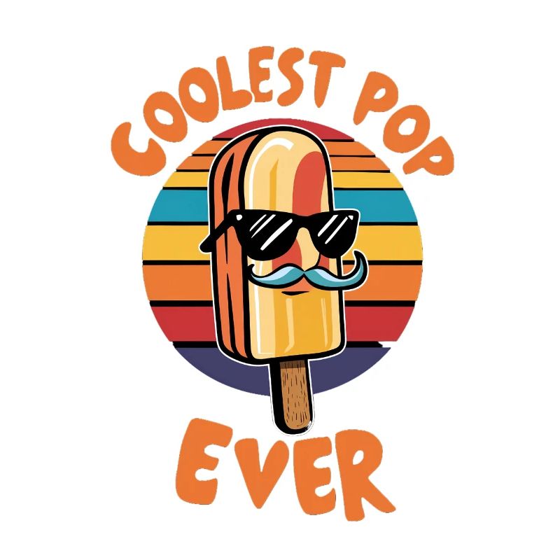Pop le plus cool de tous les temps Papa popsicle amusant