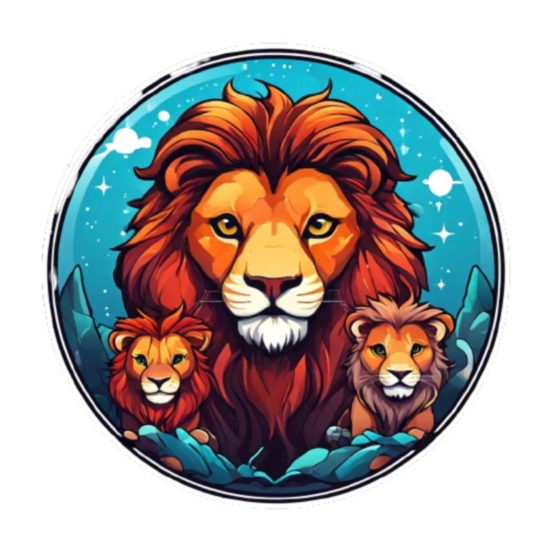 Buste de lion