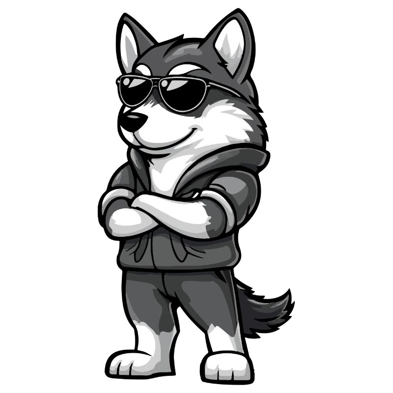 Husky Dog Cool