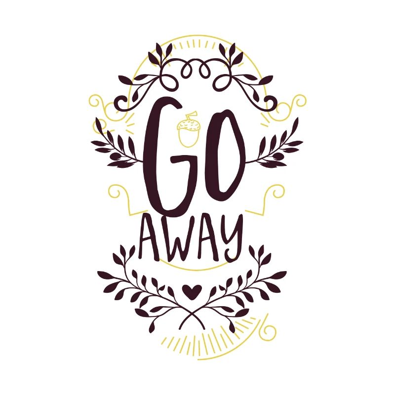 Go Away Go Away Ornament Pattern Scripture Gift