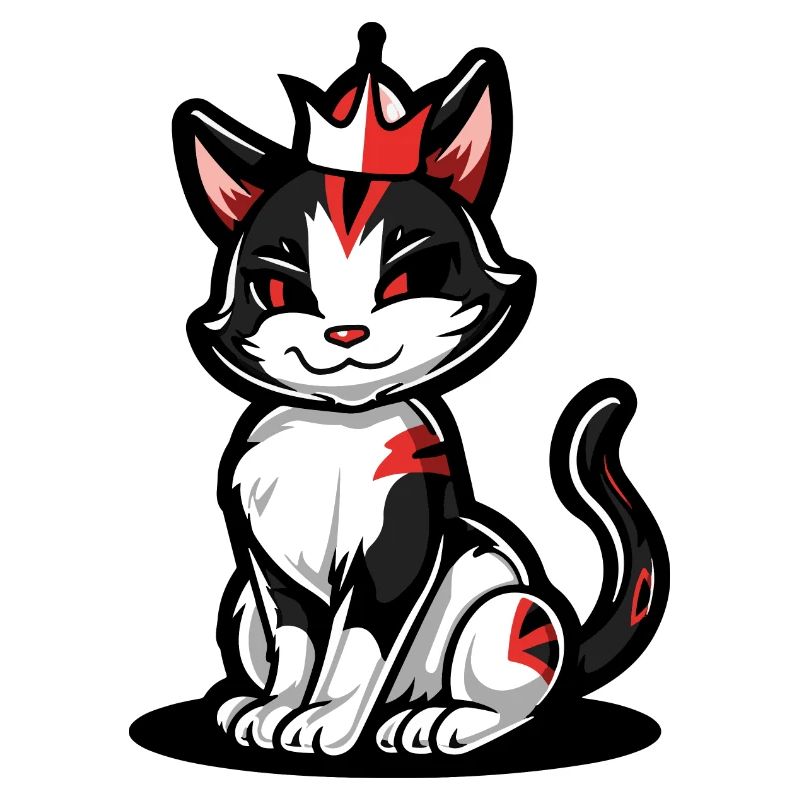 Couronne de bande dessinée de chat