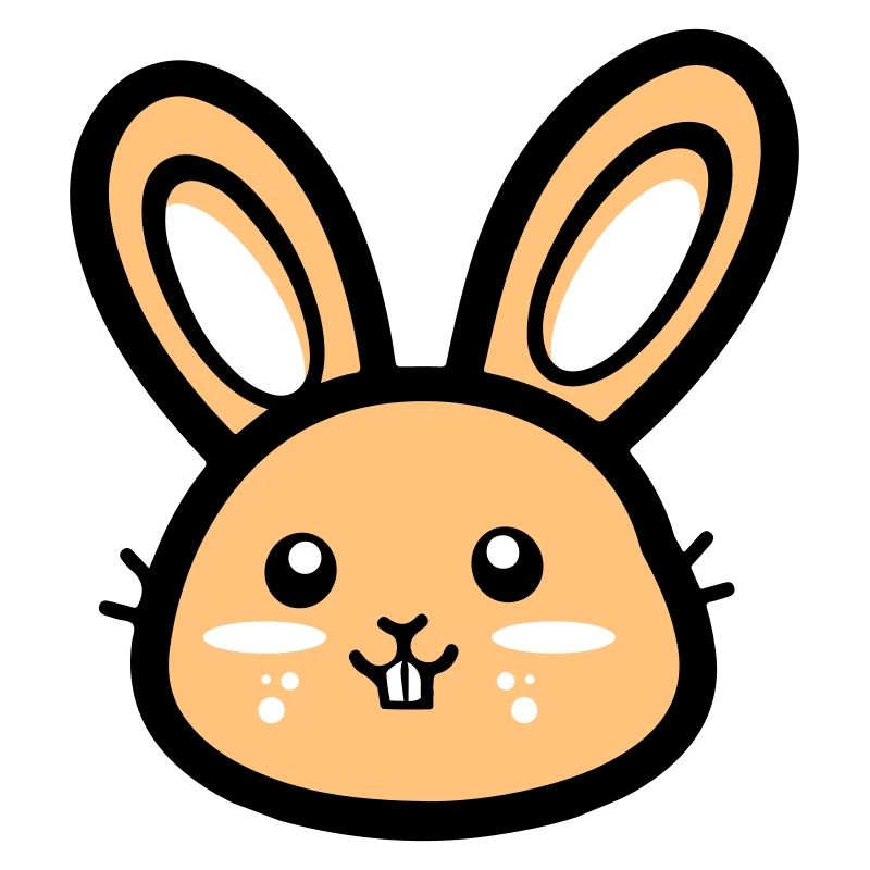 Tête de lapin Icône de lapin de Pâques