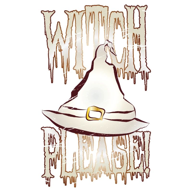 Funny Halloween Design: Witch Please!
