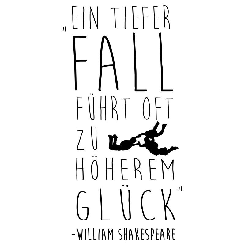 Ein Fall führt oft zu höherem Glück