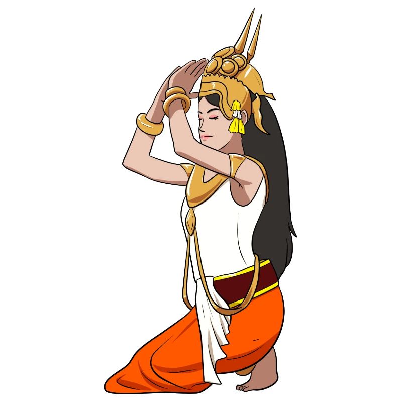 Cambodia Tradition Dance Khmer Apsara I Gift