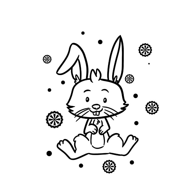 mignon bébé lapin câlin