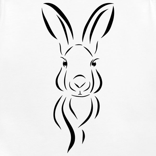 Hase Kopf Illustrartion Feldhase Löffel