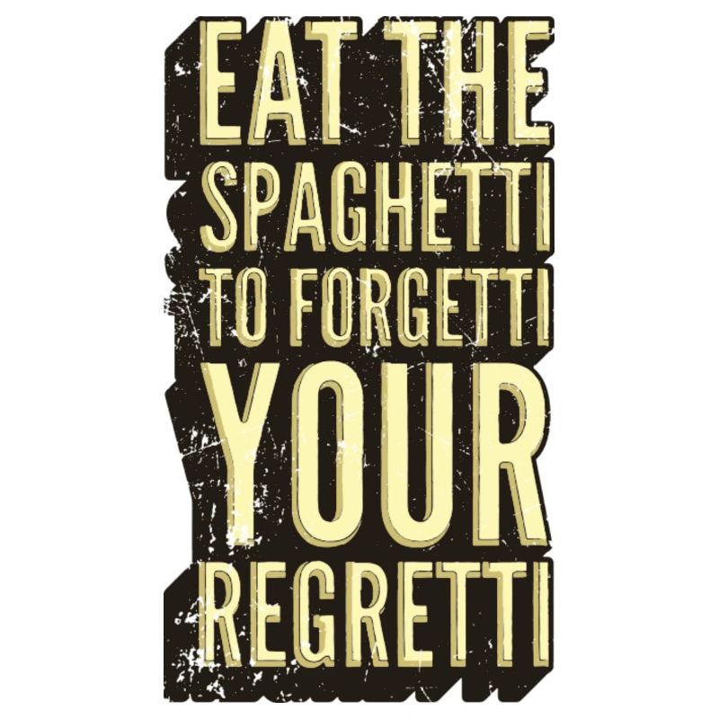Spaghetti Regret Sarcasme Graphique