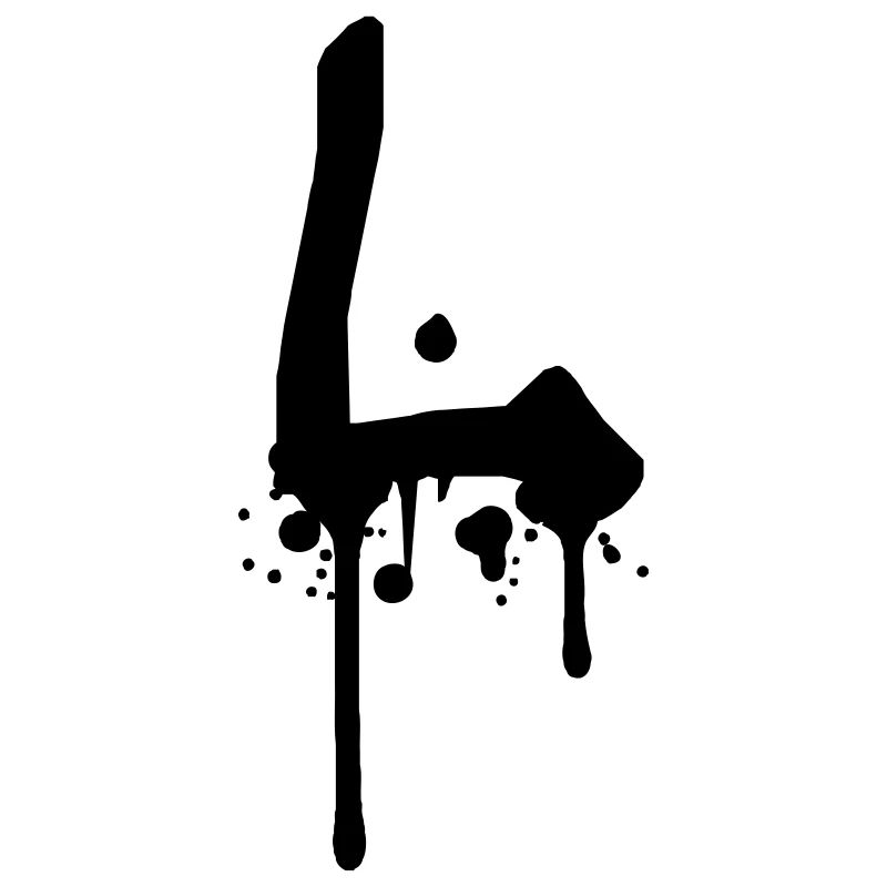 Graffiti L gouttes Farbklex spray