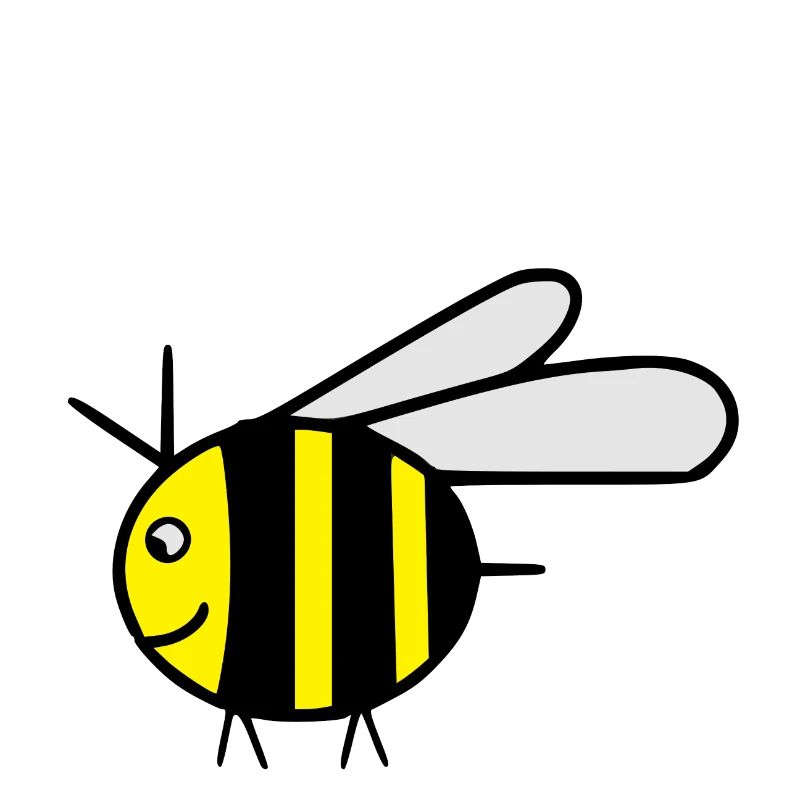Gelbe fliegende Honigbiene Hummel - Geschenkidee