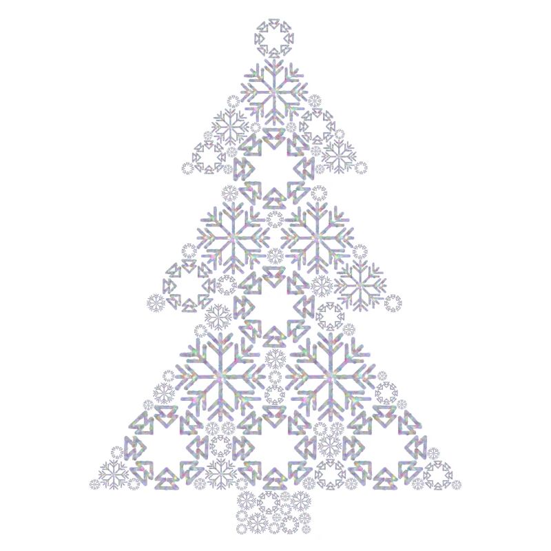 Weihnachten Baum aus Schneeflocken Geschenk Idee