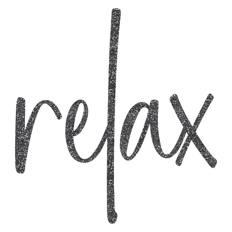 Black sparkle "relax"