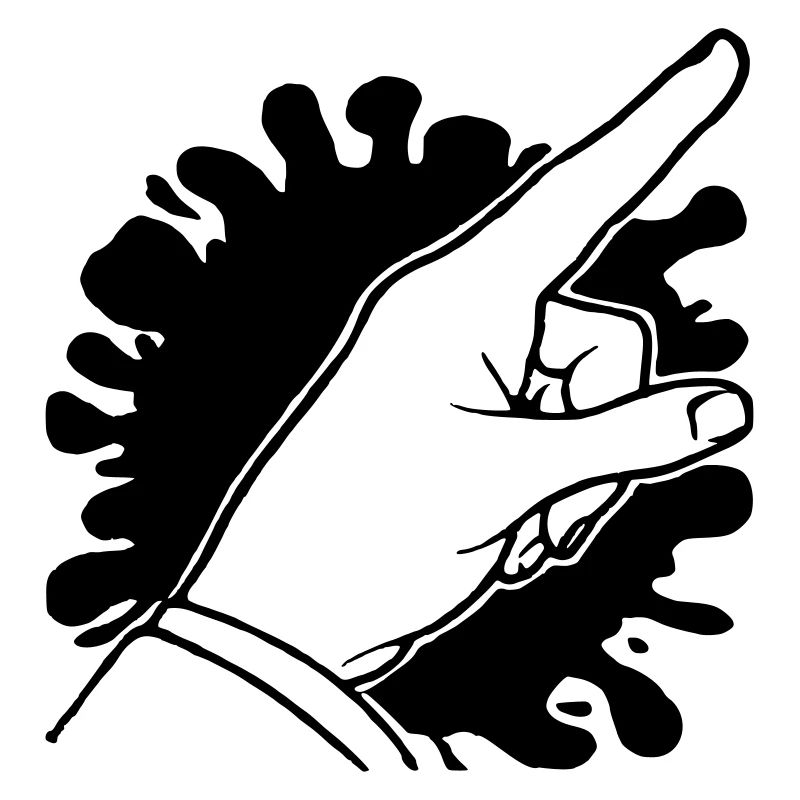Finger mit Fleck