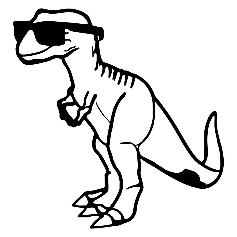 Dinosaurier med solglasögon Vector