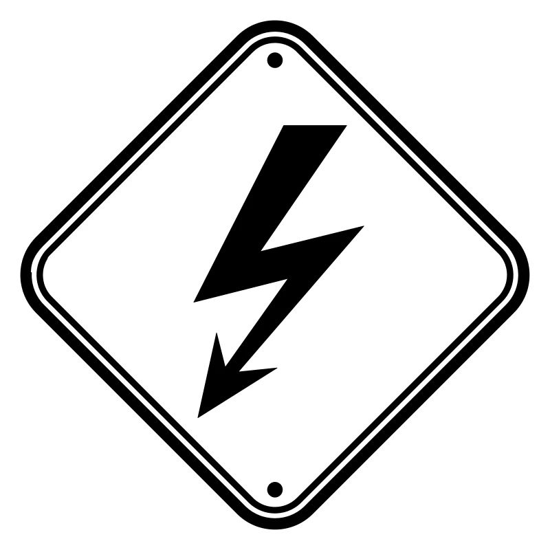 clipart shield note electric flash current ener