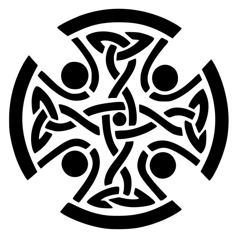 conception d'impression de dessin de symbole celtique antique