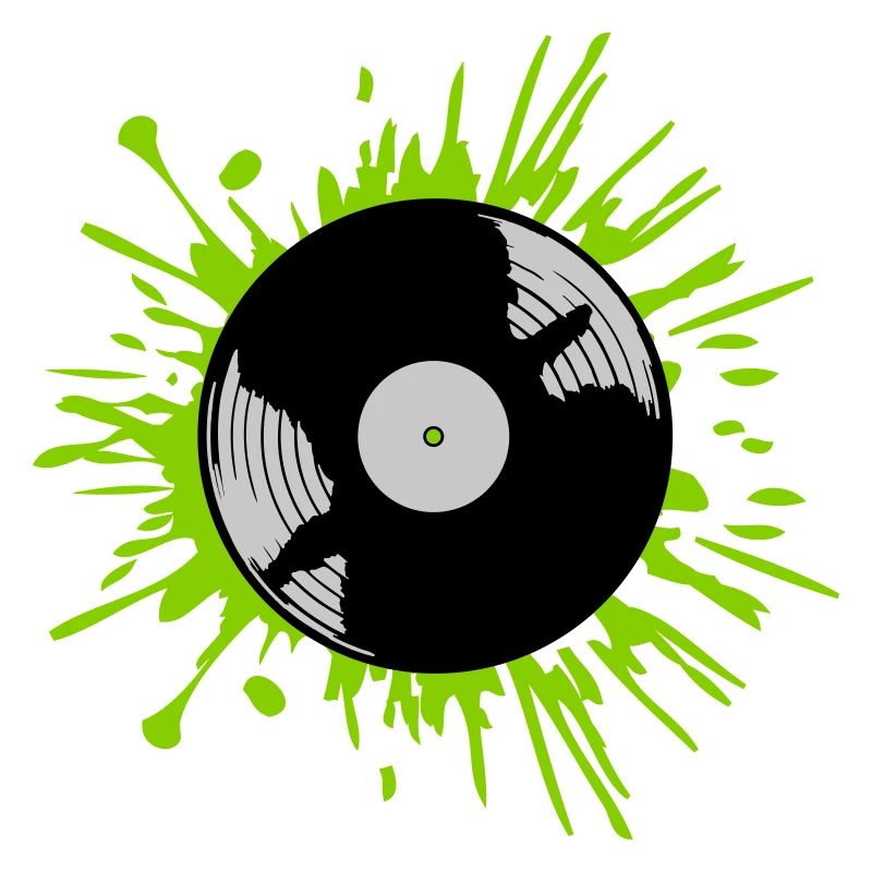 Gouttes de disque vinyle Color blobs
