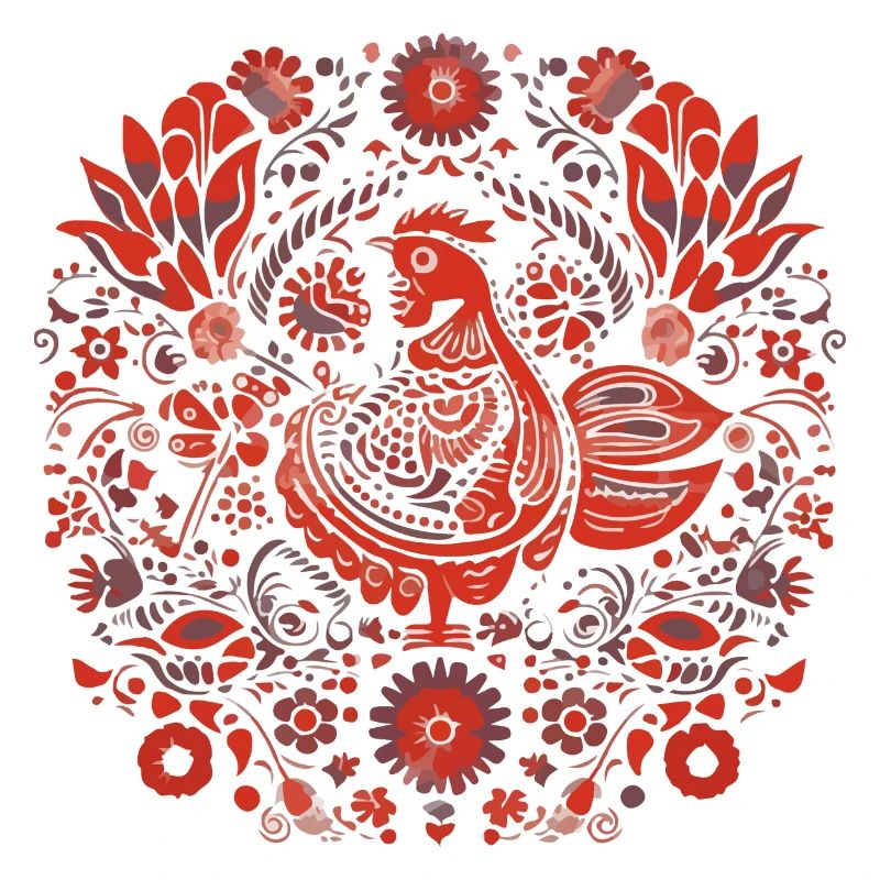 Der alte rote Vogel