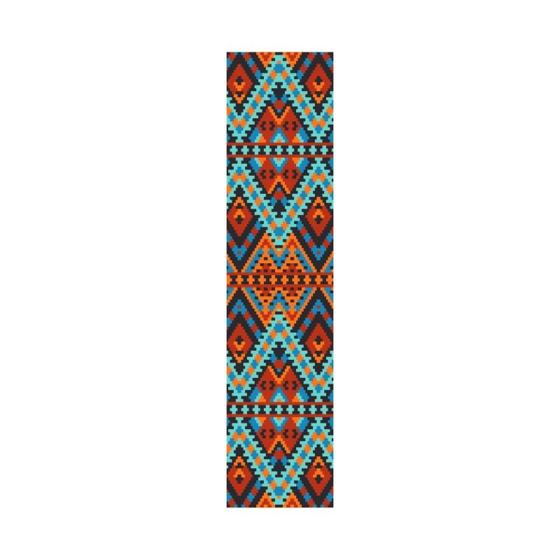 Buchstabe I- Boho-Design, buntes Monogramm