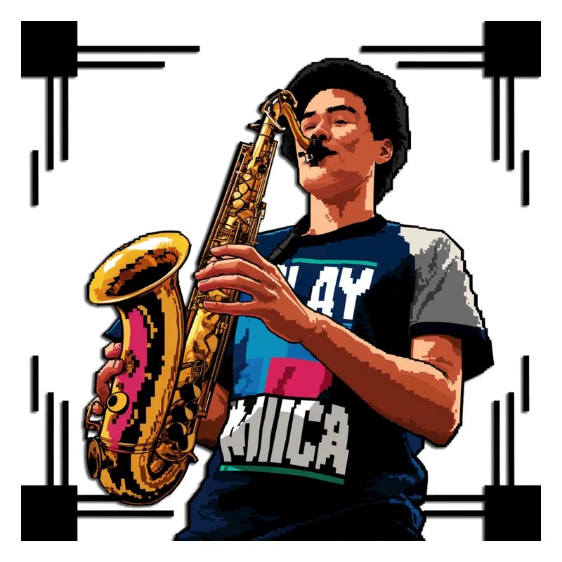 Pixel saxophone