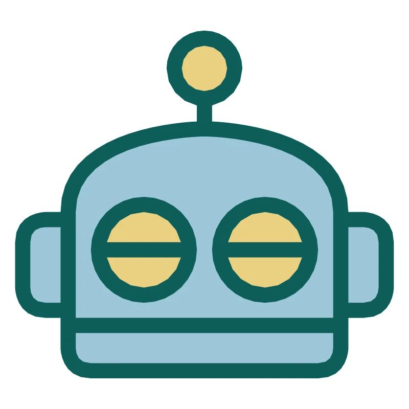 Cartoon Robot Face