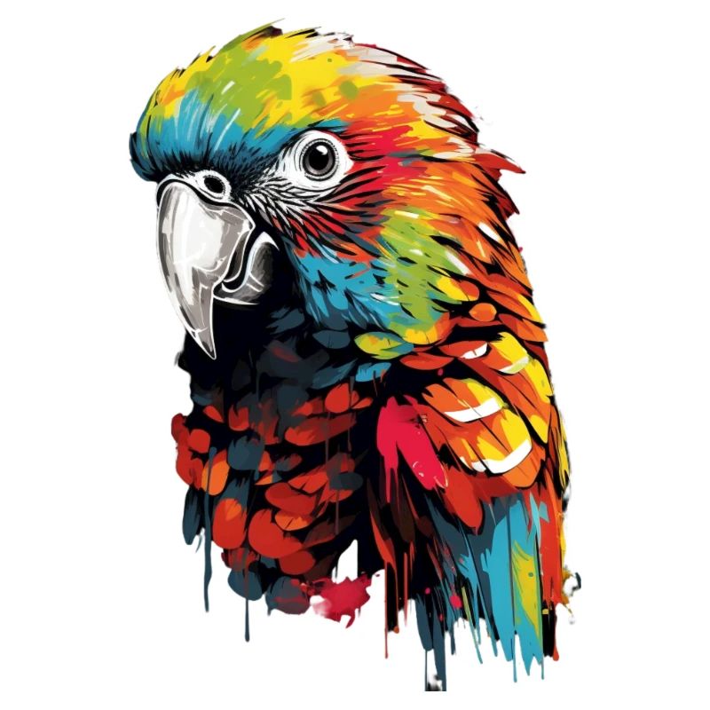 Graffiti Style Parrot