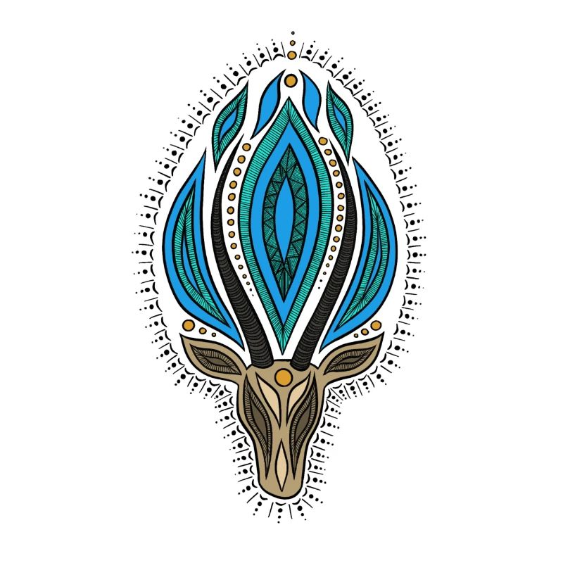 Couleur antilope mandala